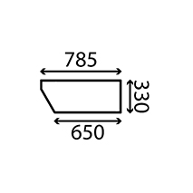 Durvju stikls, JCB, Virsbūves daļas, kabīne, sēdekļi, Stiklojums, Stikls, 82780191, , Durvju stikls, 45/4032-7, 82780191, , 4.00 kg