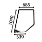 UPPER DOOR GLASS LH         , Valmet, A - A95