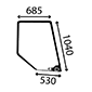 UPPER DOOR GLASS RH         , Valmet, 00 - 900