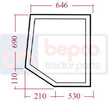 UPPER GLASS DOOR RIGHT , John Deere, Body parts, cab accessories, seats, Glazing industry, Glass, 40960, AL25759, AL27355, , UPPER GLASS DOOR RIGHT , 26/4035-9, 40960, AL25759, AL27355, , 0.00 kg