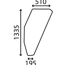 DOOR GLASS LEFT , Fiat, Body parts, cab accessories, seats, Glazing industry, Glass, 5124414, , DOOR GLASS LEFT , 23/4038-4, 5124414, , 10.50 kg