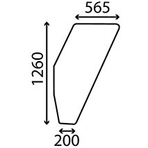 DOOR GLASS LEFT, Fiat, Virsbūves daļas, kabīne, sēdekļi, Stiklojums, Stikls, 5130883, , DOOR GLASS LEFT, 23/4038-5, 5130883, , 5.20 kg