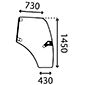 DOOR GLASS RIGHT TINTED        , Hurlimann, XM HI-Level - XM120 HI-Level