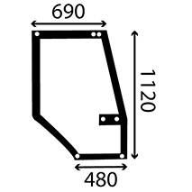 GLASS OF RH UPPER DOOR , Case-IH, Body parts, cab accessories, seats, Glazing industry, Glass, 1330930C1, 1330930C2, , GLASS OF RH UPPER DOOR , 25/4038-7, 1330930C1, 1330930C2, , 12.00 kg