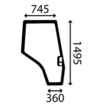 DOOR GLASS RIGHT, Massey Ferguson, Virsbūves daļas, kabīne, sēdekļi, Stiklojums, Stikls, 3804658M1, , DOOR GLASS RIGHT, 30/4038-9, 3804658M1, , 14.00 kg