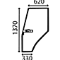 GLAAS DOOR LH        , Ford, 30 - 5030