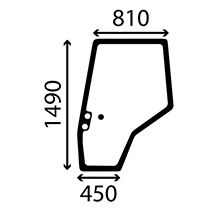 DOOR GLASS LEFT , 30/4039-2, 3902123M1, 3907221M1, , 19.80 kg