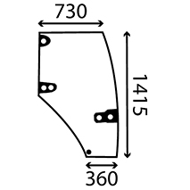 CAB GLASS RH DOOR , Case-IH, Body parts, cab accessories, seats, Glazing industry, Glass, 192004A4, 192004A5, 192004A6, , CAB GLASS RH DOOR , 25/4039-31, 192004A4, 192004A5, 192004A6, , 16.50 kg