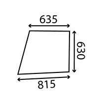 GLASS OG DOOR LH , David Brown, Body parts, cab accessories, seats, Glazing industry, Glass, K303701, , GLASS OG DOOR LH , 20/4039-6, K303701, , 7.46 kg