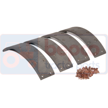 LINING KIT , Deutz, DX - DX80A, Brakes, Drum brake, Packing, 02326007, 03392131, 04384742, , LINING KIT , 21/404-3, 02326007, 03392131, 04384742, , 0.84 kg