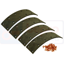 BRAKE LININGS , 22/404-30, , 0.80 kg