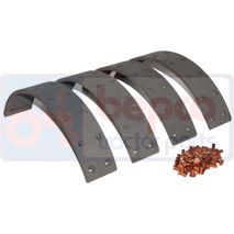 LINING KIT , Deutz, Brakes, Drum brake, Packing, 03392560, 04307368, , LINING KIT , 21/404-6, 03392560, 04307368, , 1.60 kg