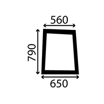 SIDE GLASS LINKS FIXED , Fiat, Body parts, cab accessories, seats, Glazing industry, Glass, 82002230, 89861003, , SIDE GLASS LINKS FIXED , 23/4041-7, 82002230, 89861003, , 7.00 kg