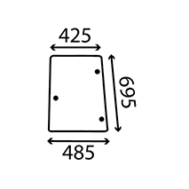 CAB GLASS LH SIDE , Case-IH, Body parts, cab accessories, seats, Glazing industry, Glass, 192001A2, 192001A3, , CAB GLASS LH SIDE , 25/4043-18T, 192001A2, 192001A3, , 4.10 kg