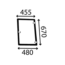 CAB GLASS LH SIDE , Case-IH, CVX - CVX1190, Body parts, cab accessories, seats, Glazing industry, Glass, 134671074, 134671084, , CAB GLASS LH SIDE , 25/4043-19T, 134671074, 134671084, , 4.00 kg