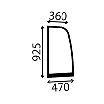 SIDE GLASS LEFT , JCB, 540 - 540-70LE (AR), Body parts, cab accessories, seats, Glazing industry, Glass, 8273052, , SIDE GLASS LEFT , 45/4043-20T, 8273052, , 6.00 kg