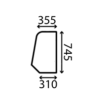 SIDE GLASS LEFT , JCB, Body parts, cab accessories, seats, Glazing industry, Glass, 82730472, , SIDE GLASS LEFT , 45/4043-21, 82730472, , 0.00 kg