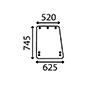 SIDE GLASS         , Ford, 10 - 8210