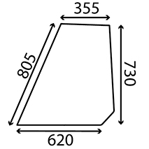 SIDE GLASS LEFT AND RIGHT PLAIN, 22/4047-136, F182800201260, , 0.00 kg