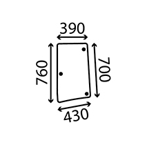 SIDE GLASS LEFT TINTED, John Deere, Body parts, cab accessories, seats, Glazing industry, Glass, L171928, , SIDE GLASS LEFT TINTED, 26/4047-139T, L171928, , 0.00 kg