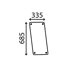 SIDE GLASS LEFT AND RIGHT PLAIN, Case-IH, Body parts, cab accessories, seats, Glazing industry, Glass, 1284594C1, , SIDE GLASS LEFT AND RIGHT PLAIN, 25/4047-148, 1284594C1, , 0.00 kg