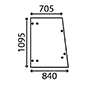 SIDE GLASS LH & RH         , JCB, CX - 3CX cabine noire