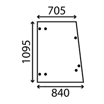 SIDE GLASS LH & RH , JCB, Body parts, cab accessories, seats, Glazing industry, Glass, 82720127, , SIDE GLASS LH & RH , 45/4047-27, 82720127, , 0.00 kg