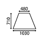 SIDE GLASS LH & RH         , Zetor, UR I - 5911 (5001)