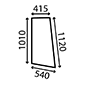 SIDE GLASS LH & RH , JCB, Body parts, cab accessories, seats, Glazing industry, Glass