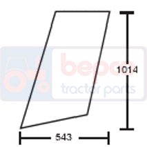 SIDE GLASS LH & RH , JCB, Body parts, cab accessories, seats, Glazing industry, Glass, 827302701, , SIDE GLASS LH & RH , 45/4047-33T, 827302701, , 3.50 kg