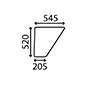 LOWER GLASS DOOR         , Fendt, Farmer 300 - 300LSA