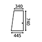 SIDE GLASS SLIDING        , Fendt, Favorit 600 - 611SA