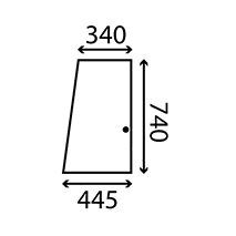 SIDE GLASS SLIDING, Fendt, Virsbūves daļas, kabīne, sēdekļi, Stiklojums, Stikls, 281505350011, , SIDE GLASS SLIDING, 22/4047-37, 281505350011, , 6.00 kg