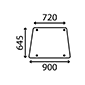 SIDE GLASS LEFT & RIGHT         , Deutz, DX - DX92A