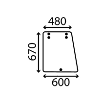 SIDE GLASS LH & RH , Massey Ferguson, Body parts, cab accessories, seats, Glazing industry, Glass, 3473415M1, , SIDE GLASS LH & RH , 30/4047-4, 3473415M1, , 5.56 kg