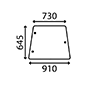 SIDE GLASS LEFT & RIGHT         , Deutz, DX6 - DX6.30