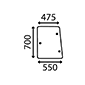 SIDE GLASS LEFT & RIGHT         , Deutz, DX3 SC - DX3.60SC