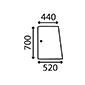 SIDE WINDOW LH & RH FIXED , Deutz, Agrostar - Agrostar 6.31, Body parts, cab accessories, seats, Glazing industry, Glass