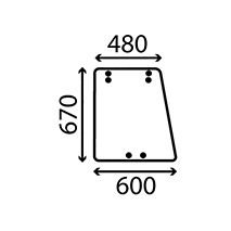 SIDE GLASS LH & RH , Massey Ferguson, Body parts, cab accessories, seats, Glazing industry, Glass, 1897852M1, , SIDE GLASS LH & RH , 30/4047-5, 1897852M1, , 5.70 kg