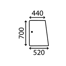 SIDE WINDOW LH & RH FIXED , Deutz, Agrostar Freisicht - Agrostar 4.68 Freisicht, Body parts, cab accessories, seats, Glazing industry, Glass, 04390723, , SIDE WINDOW LH & RH FIXED , 21/4047-50, 04390723, , 5.20 kg