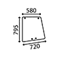 SIDE GLASS LH & RH        , Valmet, 05 - 705