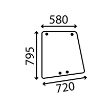 SIDE GLASS LH & RH , Valmet, Body parts, cab accessories, seats, Glazing industry, Glass, 30028700, 30028710, , SIDE GLASS LH & RH , 41/4047-53, 30028700, 30028710, , 4.50 kg