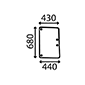 SIDE GLASS LEFT         , Valmet, 00 - 700