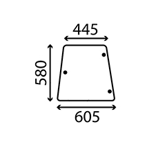 SIDE GLASS L. & RH , Massey Ferguson, 300 - 382N, Body parts, cab accessories, seats, Glazing industry, Glass, 3476127M1, , SIDE GLASS L. & RH , 30/4047-6, 3476127M1, , 5.00 kg