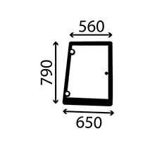 SIDE GLASS RH , Case-IH, Body parts, cab accessories, seats, Glazing industry, Glass, 82029320, , SIDE GLASS RH , 25/4047-66, 82029320, , 0.00 kg