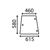 SIDE GLASS L. & RH , Massey Ferguson, 300 - 382N, Body parts, cab accessories, seats, Glazing industry, Glass, 3900618M1, , SIDE GLASS L. & RH , 30/4047-6A, 3900618M1, , 4.75 kg