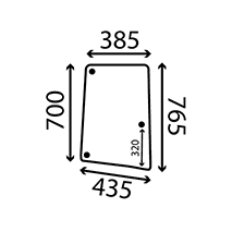 SIDE GLASS RH CURVED , John Deere, Body parts, cab accessories, seats, Glazing industry, Glass, L113305, , SIDE GLASS RH CURVED , 26/4047-70, L113305, , 6.00 kg