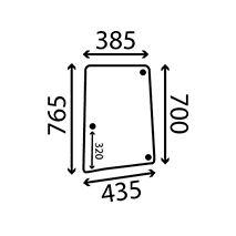 SIDE GLASS LH CURVED , John Deere, Body parts, cab accessories, seats, Glazing industry, Glass, L113306, , SIDE GLASS LH CURVED , 26/4047-71, L113306, , 5.00 kg