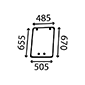 SIDE GLASS RIGHT         , Valmet, 6000 - 6250HI