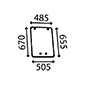 SIDE GLASS LEFT         , Valmet, 6000 - 6900